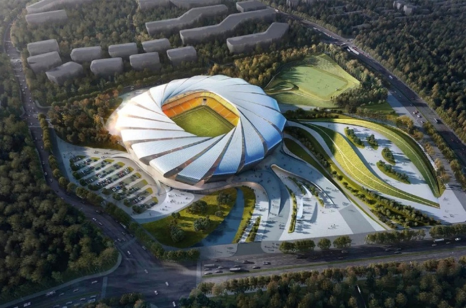 重庆龙兴足球场项目钢结构工程